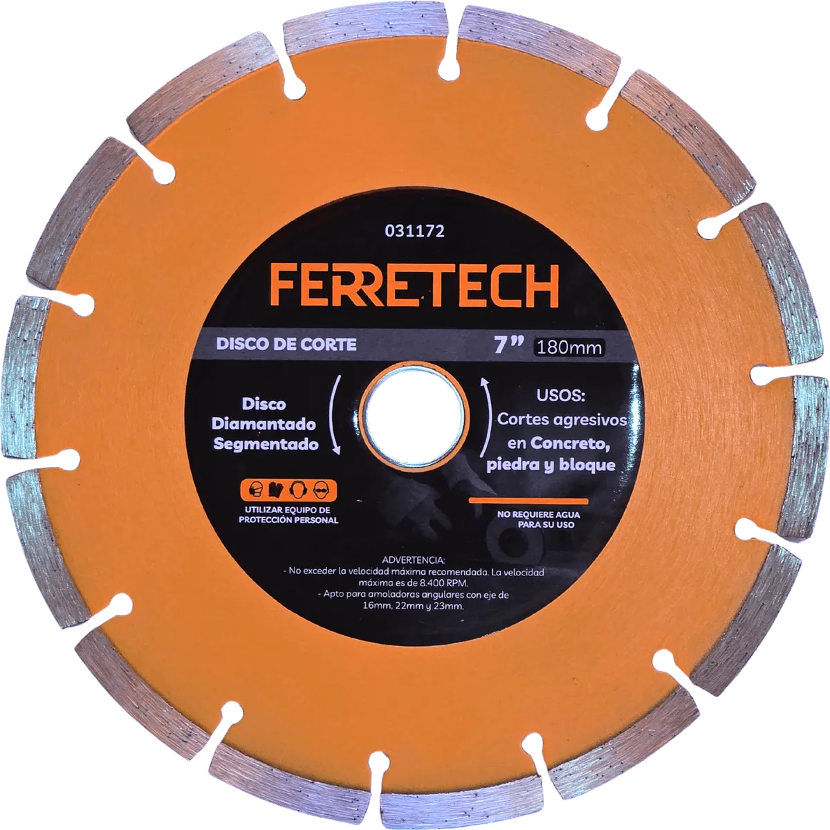 DISCO CORTE DIAMANTADO SEGMENTADO 7"